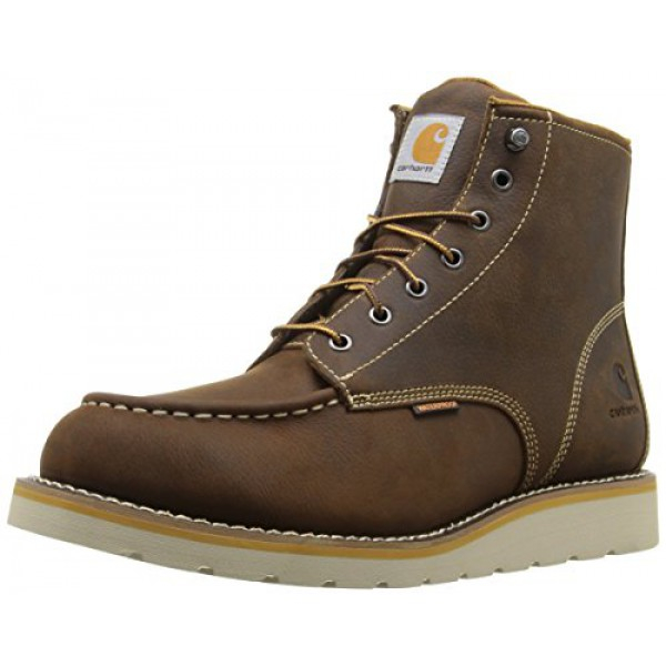 [해외] 칼하트 방수 작업부츠 Carhartt Men's 6-Inch Waterproof Wedge Soft Toe Work Boot - Brown