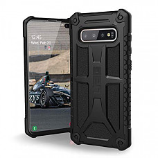 [해외] 유에이지 삼성갤럭시 S10 Plus 케이스 URBAN ARMOR GEAR UAG Designed for Samsung Galaxy S10 Plus [6.4-inch Screen] Monarch [Black] Military Drop Tested Phone Case