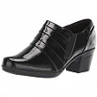 [해외] 클락스 여성 가이드 펌프 CLARKS Women's Emslie Guide Pump - Black Synthetic Crinkle Patent