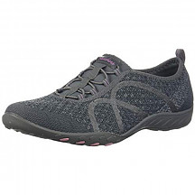 [해외] 스케쳐스 여성 스포츠 패션 스니커즈 Skechers Sport Women's Breathe Easy Fortune Fashion Sneaker - Charcoal Knit