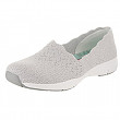 [해외] 스케쳐스 여성 클래식 로퍼 Skechers Women's Seager-Stat-Scalloped Collar, Engineered Skech-Knit Slip-on-Classic Fit Loafer - Grey Light