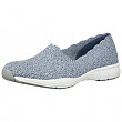 [해외] 스케쳐스 여성 클래식 로퍼 Skechers Women's Seager-Stat-Scalloped Collar, Engineered Skech-Knit Slip-on-Classic Fit Loafer - Light Blue