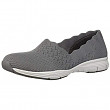 [해외] 스케쳐스 여성 클래식 로퍼 Skechers Women's Seager-Stat-Scalloped Collar, Engineered Skech-Knit Slip-on-Classic Fit Loafer - Grey