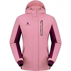 [해외] 카멜 크라운 여성 방수 스키 자켓 CAMEL CROWN Women’s Mountain Snow Waterproof Ski Jacket Detachable Hood Windproof Fleece Parka Rain Jackt Winter Coat - Pink