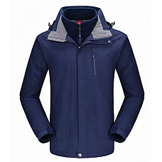 [해외] 카멜 크라운 남성 방수 자켓 플리스  CAMEL CROWN Men’s Ski Jacket 3 in 1 Waterproof Winter Jacket Snow Jacket Windproof Hooded with Inner Warm Fleece Coat - Dark Blue
