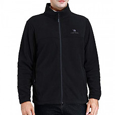 [해외] 카멜 크라운 남성 플리스 자켓 CAMEL CROWN Men Full Zip Fleece Jackets with Pockets Soft Polar Fleece Coat Jacket for Fall Winter Outdoor - Black