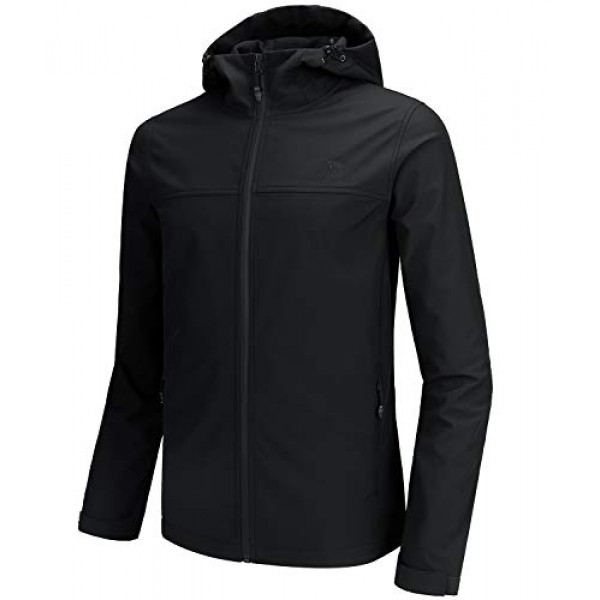 [해외] 카멜 크라운 남성 소프트셀 방수 자켓 플리스  CAMEL CROWN Softshell Jacket Men Hooded Fleece Lined Outdoor Jackets Windproof Water Resistant for Hiking Casual Work