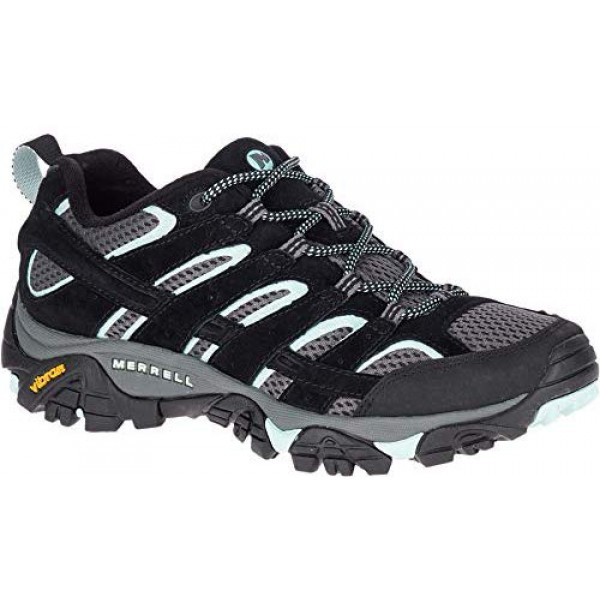 [해외] 머럴 여성 하이킹 신발 Merrell Women's Moab 2 Vent Hiking Shoe - Black Aqua