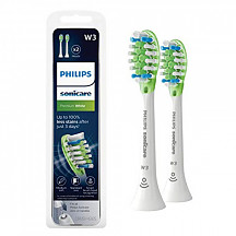 [해외] 필립스 소닉케어 프리미엄 화이트 교체용 칫솔 헤드 Philips Sonicare W3 Premium White toothbrush head, HX9062/65, 2-pk, white