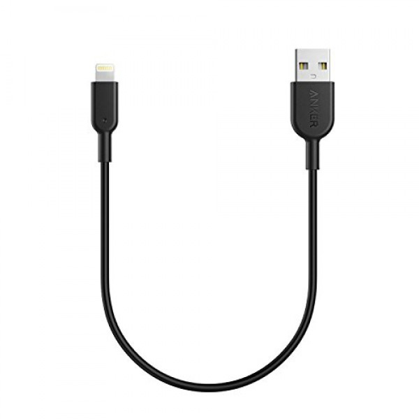 [해외] 앤커 파워라인2 아이폰 케이블 Anker Powerline II Lightning Cable (1ft), Probably The World's Most Durable Cable, MFi Certified for iPhone Xs/XS Max/XR/X / 8/8 Plus / 7/7 Plus / 6/6 Plus (Black)
