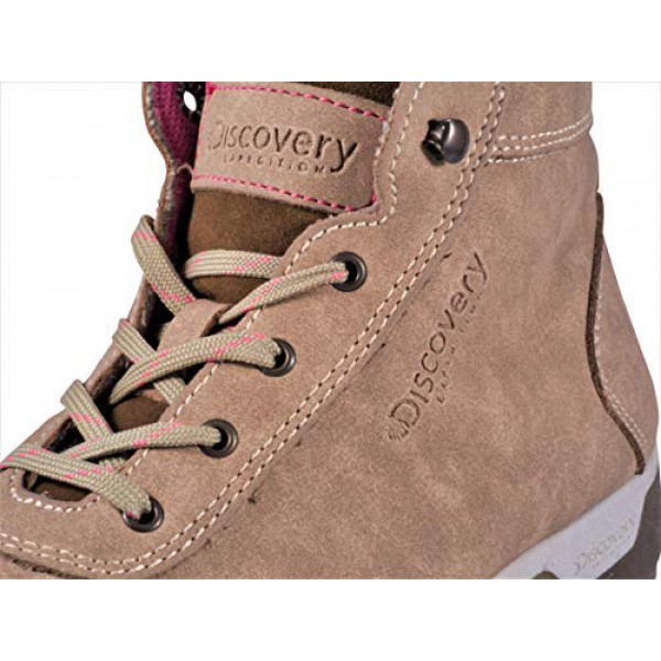 [해외] 디스커버리 익스페디션 여성 하이킹 부츠 Discovery EXPEDITION Sarek Women's Adventure Mid Hiking Boot Sand Size