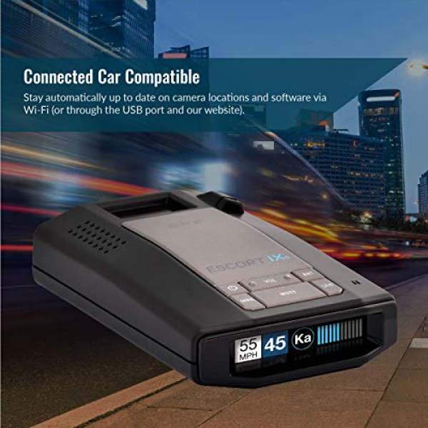 [해외] 에스코트 IXC 과속단속장치 탐지기 Escort IXC Laser Radar Detector - Extended Range, WiFi Connected Car Compatible, Auto Learn Protection, Voice Alerts, Multi Color Display