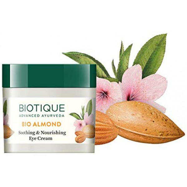[해외] 바이오티크 아몬드 아이크림 Biotique Almond Under Eye Cream For Dark Circles & Puffiness 15 g