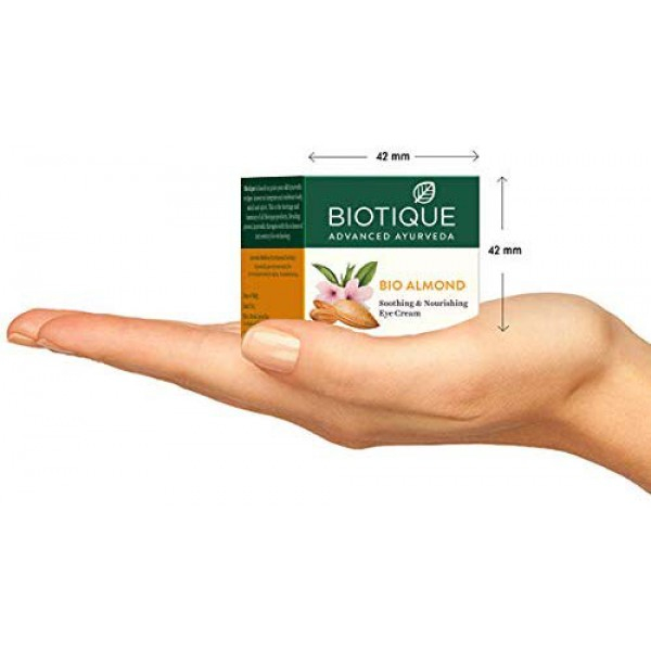 [해외] 바이오티크 아몬드 아이크림 Biotique Almond Under Eye Cream For Dark Circles & Puffiness 15 g