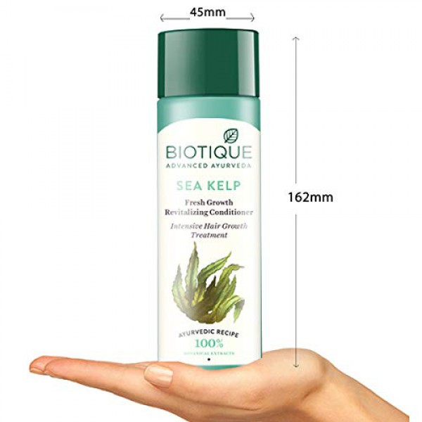[해외] 바이오티크 헤어 컨디션너 Biotique Bio Sea Kelp Fresh growth Revitalizing Conditioner 120ml I 4.05 Oz. I Intensive Hair Growth Treatment