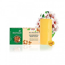 [해외] 바이오티크 아몬드 바디 비누 Biotique Bio Almond Oil Nourishing Body Soap, 150g (Pack Of 3)