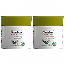 [해외] 히말라야 바디 향유 Himalaya Organic Warming Body Balm with Eucalyptus, Rosemary and Coconut Oil for Muscle and Joint Pain Relief 1.76 oz/50 g (2 PACK)