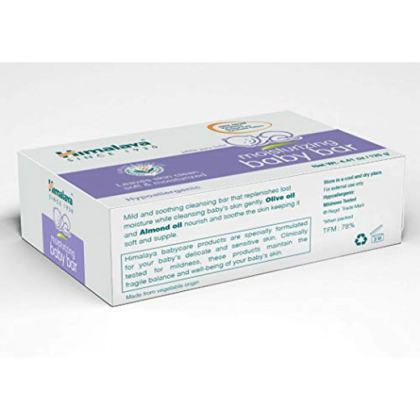 [해외] 히말라야 베이비 비누 Himalaya Moisturizing Baby Bar with Olive Oil and Almond Oil (3 Pack)