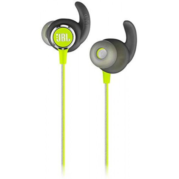 [해외] JBL Reflect Mini 2.0, 무선 스포츠 이어폰 in-Ear Wireless Sport Headphone with 3-Button Mic/Remote - Green, One Size