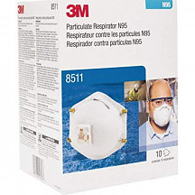[해외] 3M 마스크 8511 Particulate Respirators, N95, Cool-flow valve, Box of 10 (Packaging May Vary)
