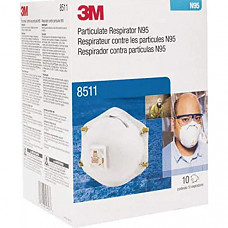 [해외] 3M 마스크 8511 Particulate Respirators, N95, Cool-flow valve, Box of 10 (Packaging May Vary)