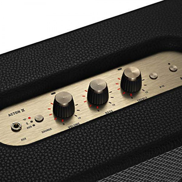 [해외] Marshall Acton II 마샬 무선 Wi-Fi 멀티룸 스마트 스피커 Wireless Wi-Fi Multi-Room Smart Speaker with Amazon Alexa Built-in, Black - New