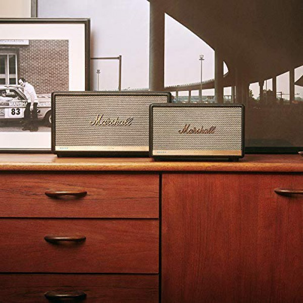 [해외] Marshall Acton II 마샬 무선 Wi-Fi 멀티룸 스마트 스피커 Wireless Wi-Fi Multi-Room Smart Speaker with Amazon Alexa Built-in, Black - New