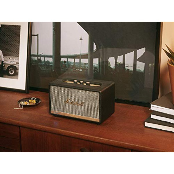 [해외] Marshall Acton II 마샬 무선 Wi-Fi 멀티룸 스마트 스피커 Wireless Wi-Fi Multi-Room Smart Speaker with Amazon Alexa Built-in, Black - New