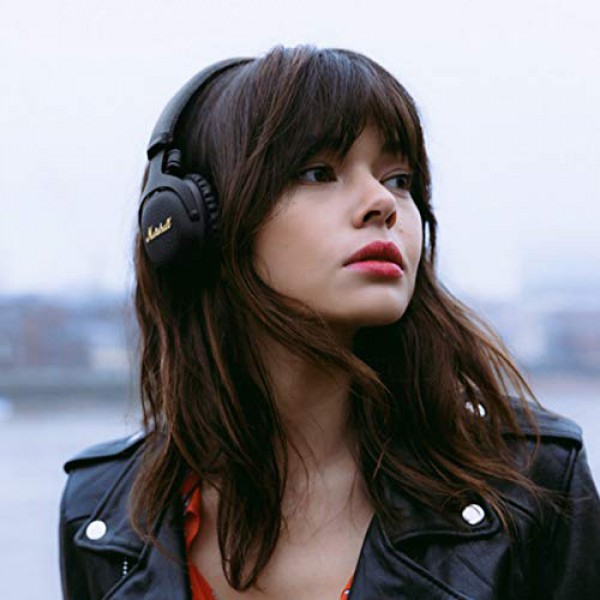 [해외] Marshall Mid ANC 능동형 소음 차단 무선 블루투스 헤드폰, Active Noise Cancelling On-Ear Wireless Bluetooth Headphone, Black (04092138)