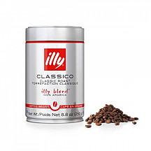 [해외] illy Classico Whole 빈커피 미디엄 로스트, 초콜릿과 카라멜 향, 100 % 아라비카 Bean Coffee, Medium Roast, Classic Roast with Notes Of Chocolate & Caramel, 100% Arabica Coffee, No Preservatives, 8.8 Ounce (Pack of 1)