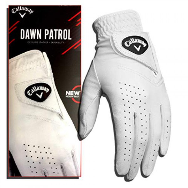 [해외] 캘러웨이 골프 여자 던 패트롤 100 % 프리미엄 가죽 골프 장갑 Callaway Golf Women's Dawn Patrol 100% Premium Leather Golf Glove