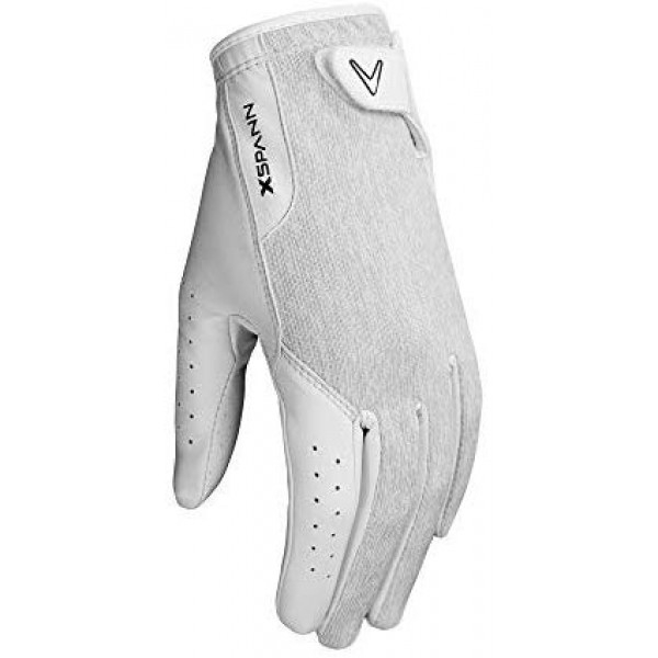 [해외] 캘러웨이 골프 여성용 X- 스팬 압축 프리미엄 가죽 골프 장갑 Callaway Golf Women's X-Spann Compression Fit Premium Cabretta Leather Golf Glove