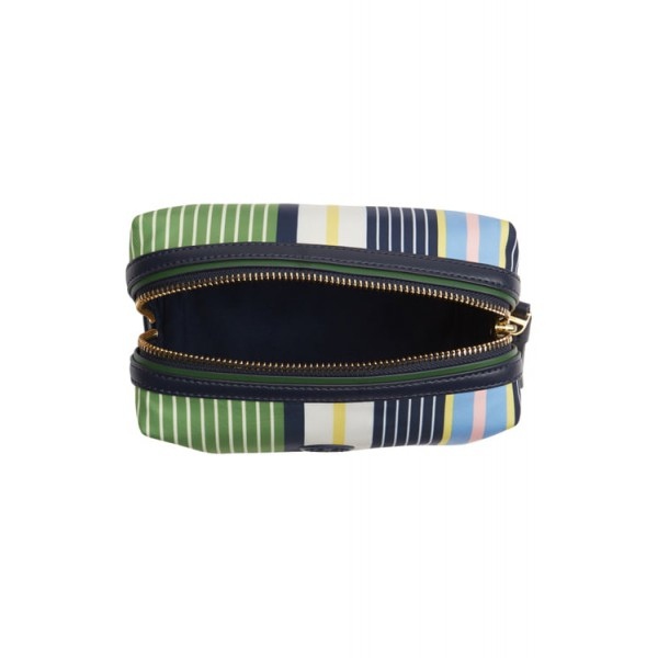 [해외] 토리버치 스트라이프 화장품 케이스 Tory Burch Small Perry Stripe Cosmetics Case