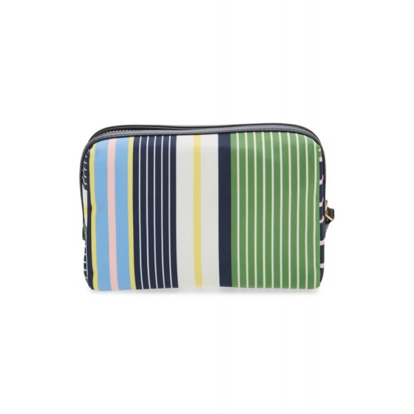 [해외] 토리버치 스트라이프 화장품 케이스 Tory Burch Small Perry Stripe Cosmetics Case