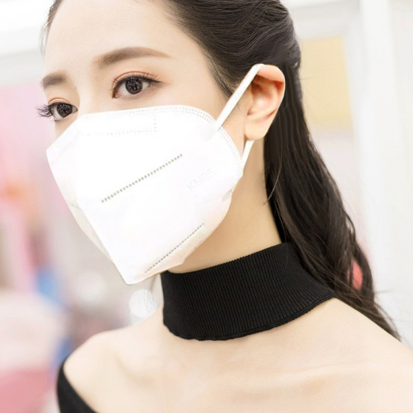[해외] 미세먼지, 생활건강 4단계 필터 안면 마스크 KN95(5pcs) 4-layer KN95 Face Mask with Elastic Ear Loop