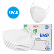 [해외] 미세먼지, 생활건강 4단계 필터 안면 마스크 KN95(5pcs) 4-layer KN95 Face Mask with Elastic Ear Loop