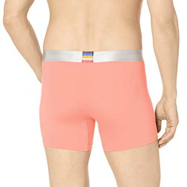 [해외] 캘빈 클라인 남성용 속옷 Calvin Klein Underwear Men's Steel Micro Boxer Briefs - Candlelight Peach