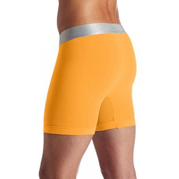 [해외] 캘빈 클라인 남성용 속옷 Calvin Klein Underwear Men's Steel Micro Boxer Briefs - Vibrant Orange