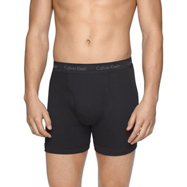 [해외] 캘빈 클라인 남성용 속옷(3pacK) Calvin Klein Underwear Men's Cotton Classics 3 Pack Boxer Briefs - White/Black/Grey