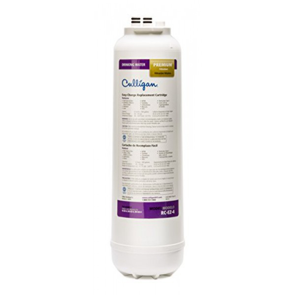 [해외] Culligan 프리미엄 정수기 교체 카트리지(RC-EZ-4, 500 Gal, 흰색) Culligan RC-EZ-4 EZ-Change Premium Water Filtration Replacement Cartridge, 500 Gal, White