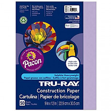 [해외] Pacon 공작종이 Tru-Ray Heavyweight Construction Paper, Lilac, 9
