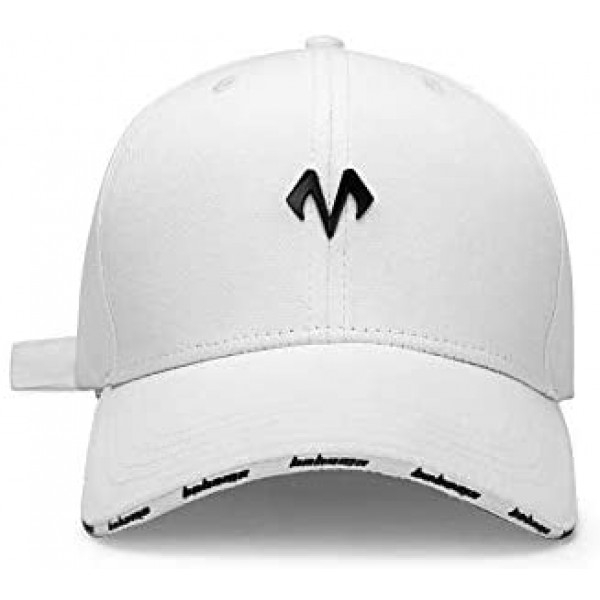[해외] 바바마 야구 모자, 크기조절 가능 Unisex Baseball Caps Men Comfortable Sports Hat Adjustable Breathable Sun Hats Peaked Cap White