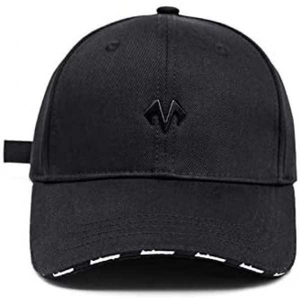[해외] 바바마 야구 모자, 크기조절 가능 BABAMA Unisex Baseball Caps Men Comfortable Sports Hat Adjustable Breathable Sun Hats Peaked Cap Black