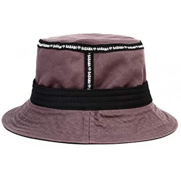 [해외] 바바마 버컷 모자 BABAMA Unisex Bucket Hats Crushable Cotton Fisherman Caps Women Brim Fedora Unisex Sun Black
