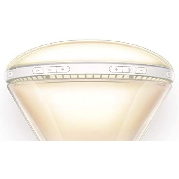 [해외] 필립스 스마트폰 연계 웨이크업 라이트 테라피 알람시계 램프(HF3520/60) Philips SmartSleep  Wake-Up Light Therapy Alarm Clock with Colored Sunrise Simulation and Sunset Fading Night Light, White