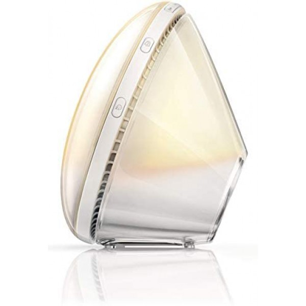 [해외] 필립스 스마트폰 연계 웨이크업 라이트 테라피 알람시계 램프(HF3520/60) Philips SmartSleep  Wake-Up Light Therapy Alarm Clock with Colored Sunrise Simulation and Sunset Fading Night Light, White