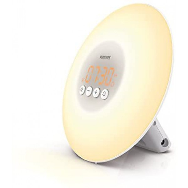 [해외] 필립스 웨이크업 라이트 테라피 알람 시계(HF3500/60) Philips SmartSleep  Wake-Up Light Therapy Alarm Clock with Sunrise Simulation, White