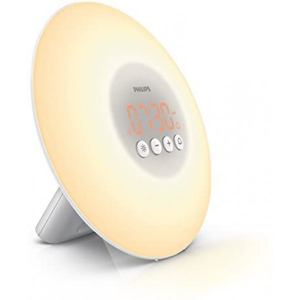 [해외] 필립스 웨이크업 라이트 테라피 알람 시계(HF3500/60) Philips SmartSleep  Wake-Up Light Therapy Alarm Clock with Sunrise Simulation, White