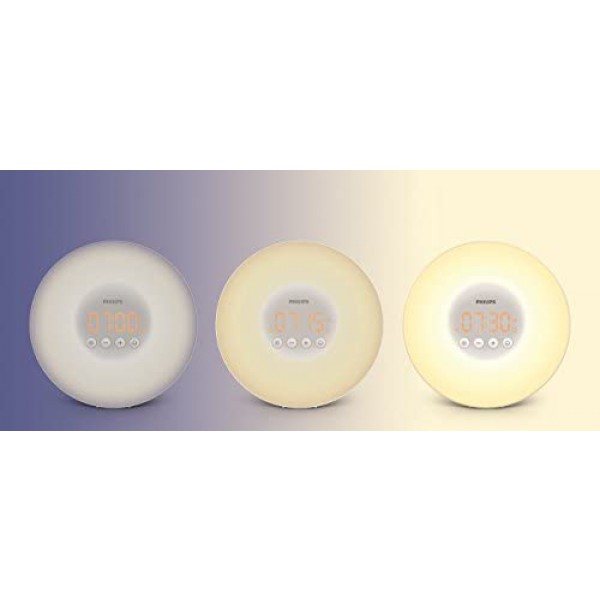 [해외] 필립스 웨이크업 라이트 테라피 알람 시계(HF3500/60) Philips SmartSleep  Wake-Up Light Therapy Alarm Clock with Sunrise Simulation, White