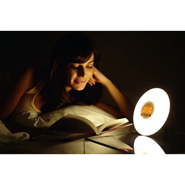 [해외] 필립스 웨이크업 라이트 테라피 알람 시계(HF3500/60) Philips SmartSleep  Wake-Up Light Therapy Alarm Clock with Sunrise Simulation, White